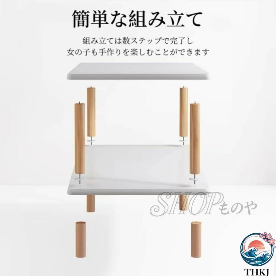 オープンラック 木製シェルフ 多段収納棚 本棚 キッチンラック 大容量 THKJ 省スペース スリムデザイン 耐傷性 リビング 寝室 廊下 オフ 使いやすい おすすめ_6