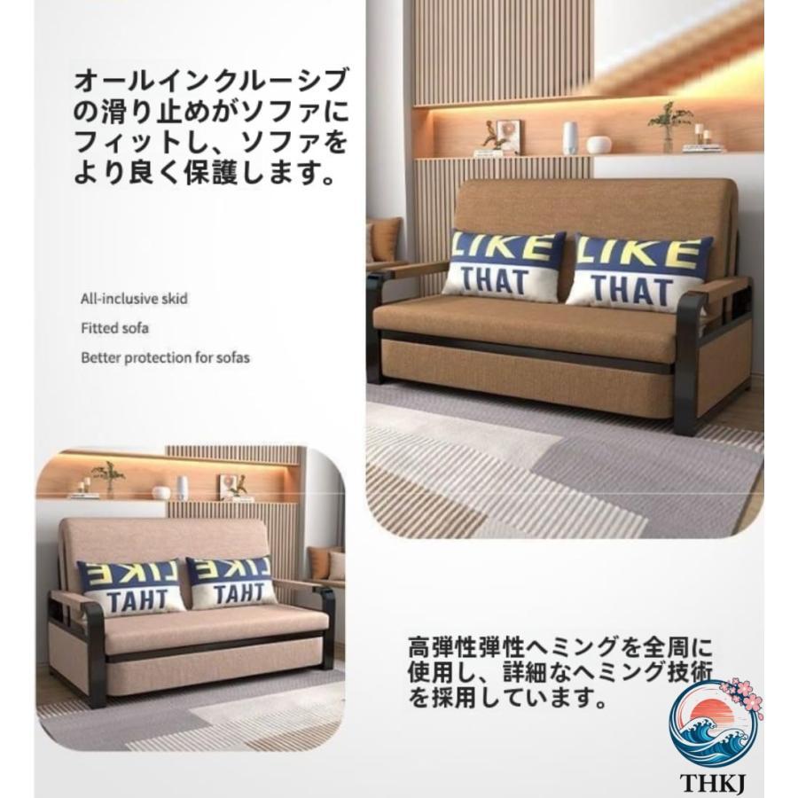 ソファーベッド 折りたたみソファーベッド 一人暮らし 小さめ THKJ 綿麻 取り外し可能 洗える スペース節約 来客用 使いやすい おすすめ 人気 注目アイテム_2