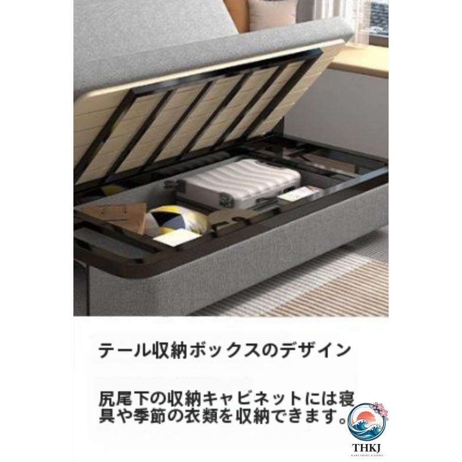 ソファーベッド 折りたたみソファーベッド 一人暮らし 小さめ THKJ 綿麻 取り外し可能 洗える スペース節約 来客用 使いやすい おすすめ 人気 注目アイテム_7
