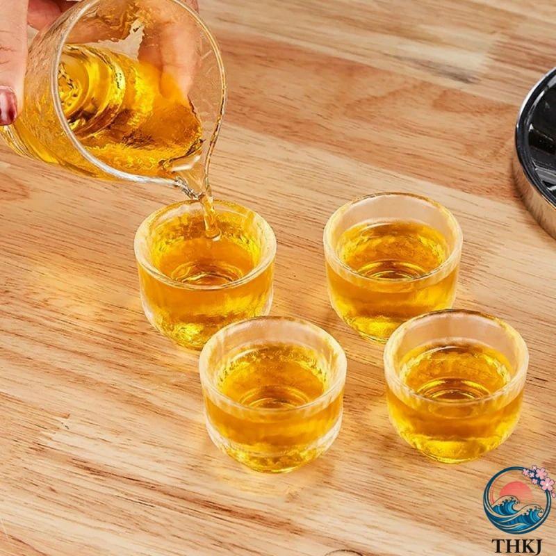 ブランド登録なし - 日本酒ディスペンサー一揃いの道具 玻璃  内燃機関冷ややかさ ウィスキーディスペンサー仕かける 熱っぽいまたはコールドグラスドリンク用 使い分かりやすい おすすめ