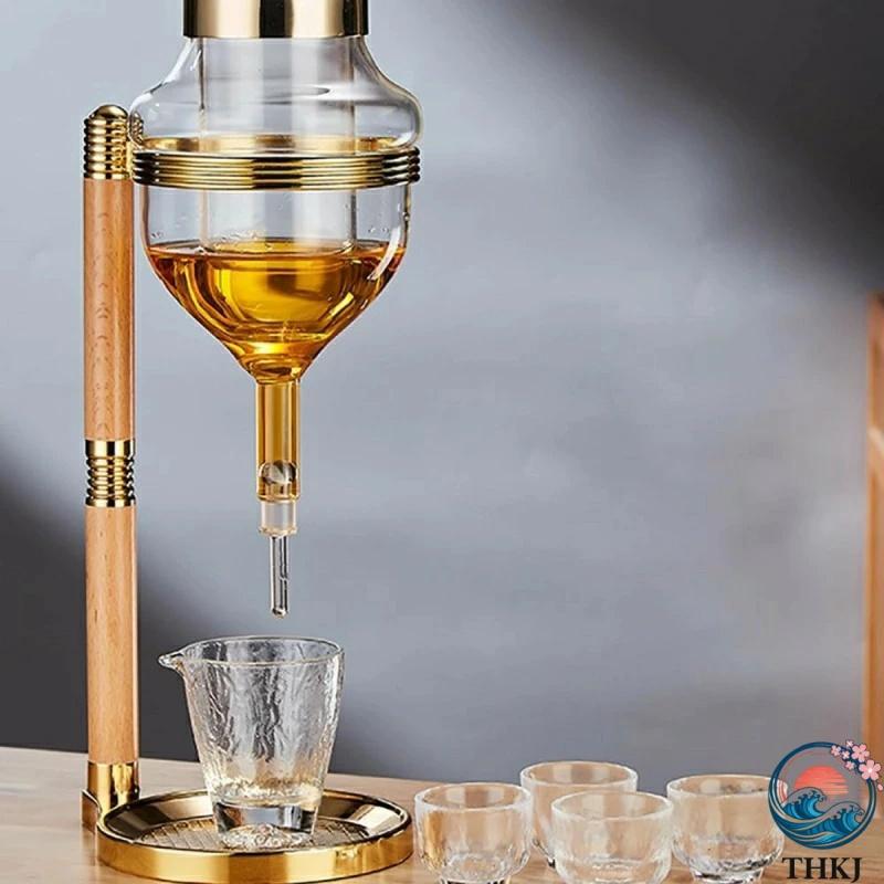 ブランド登録なし - 日本酒ディスペンサー一揃いの道具 玻璃  内燃機関冷ややかさ ウィスキーディスペンサー仕かける 熱っぽいまたはコールドグラスドリンク用 使い分かりやすい おすすめ