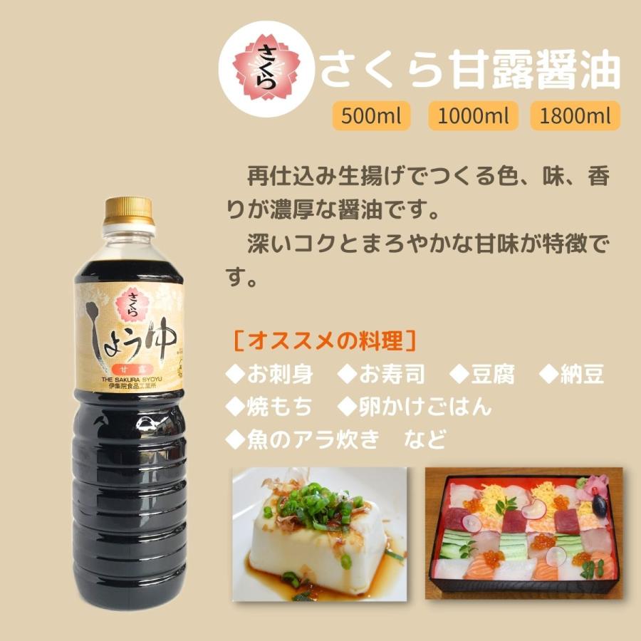 さくら甘露醤油 500ml×2本 伊集院食品工業所 さくらしょうゆ さしみ