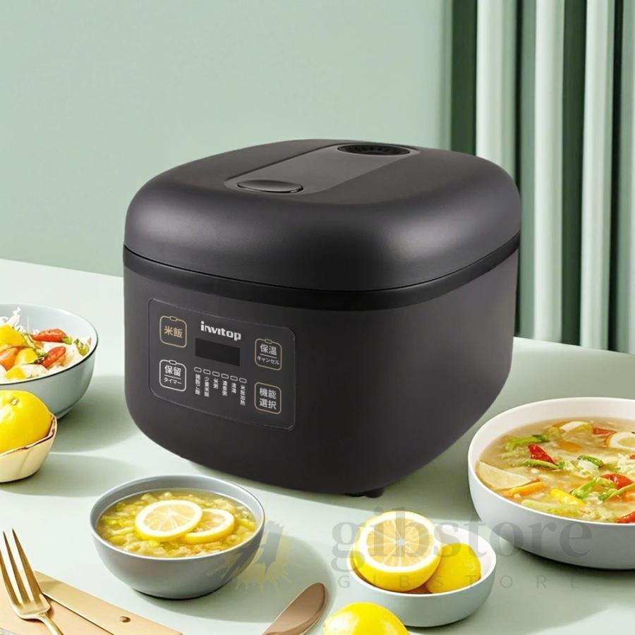炊飯器 3合炊き 一人暮らし用 大容量 6つの便利なモード 多機能炊飯器