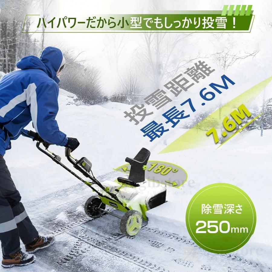 電動除雪機 2025新品 除雪機 コードレス 充電式 手押し式除雪機 除雪高