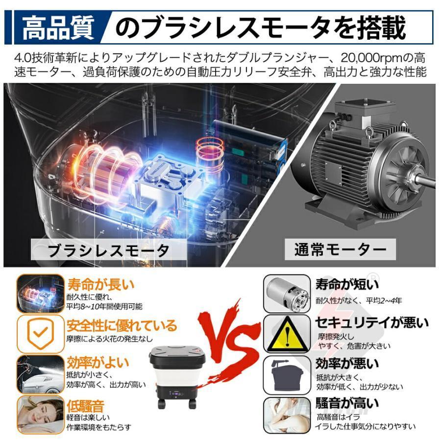 高圧洗浄機 コードレス 折り畳み式 充電式 洗浄機 高圧洗浄 タンク式