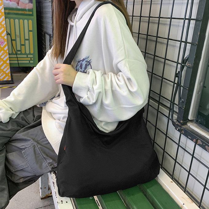 男女兼用 洗い キャンバス バッグ コットンキャンバス ショルダー