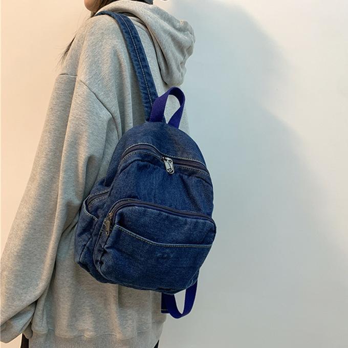 REBIRTH デニム　リュックバッグ　ぬいぐるみ付き2way デニムリュック／デニム リュックサック リュック バッグ 2WAY