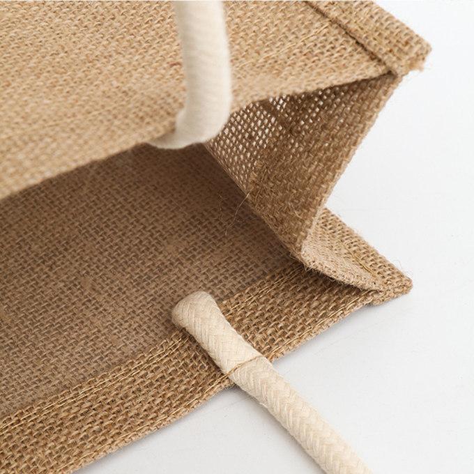 ジュート 麻 エコバッグ トートバッグ 麻バッグ 丈夫 防水 撥水