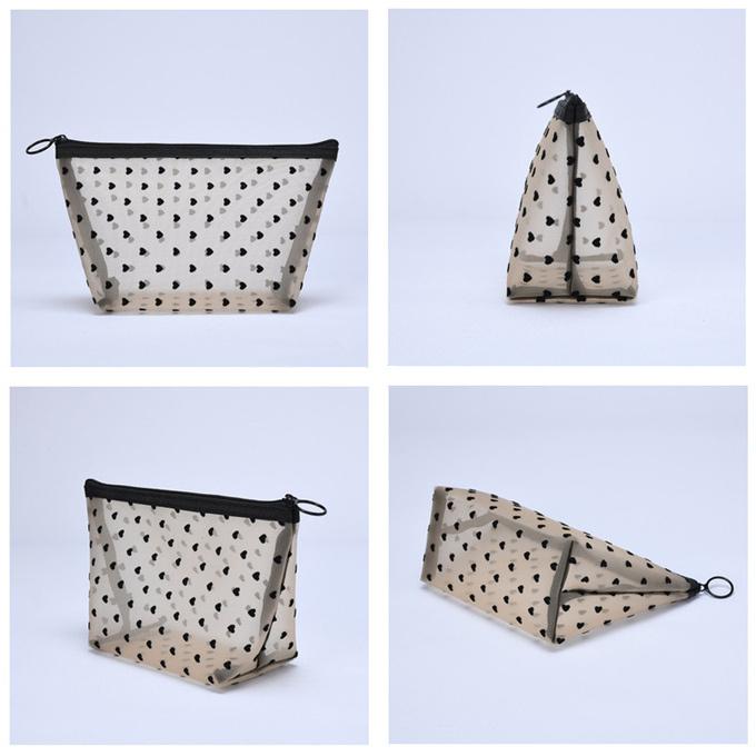 メッシュポーチ ハート かわいい トラベルポーチ ３点 Bセット ナイロン メッシュ ポーチ コスメポーチ ミニバッグ  メイクポーチ 収納ポーチメッシュポーチ 小 |  | 12
