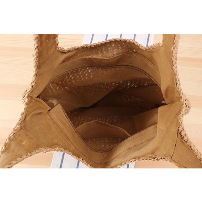 草編みバッグ 草 ストローバッグ マクラメ ショルダーバッグ トート