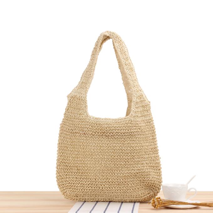 草編みバッグ 草 ストローバッグ マクラメ ショルダーバッグ トート