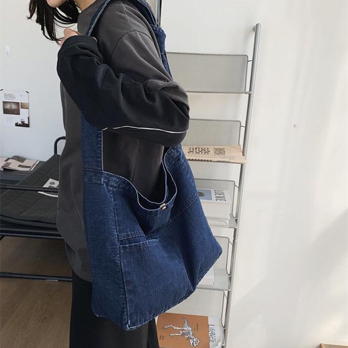 男女兼用 レディース メンズ デニム ショルダーバッグ トート 男女兼用 レディース メンズ デニム ショルダーバッグ トート