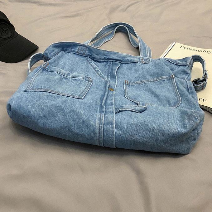 デニム 大容量 ショルダーバッグ トートバッグ メンズ レディース 男女