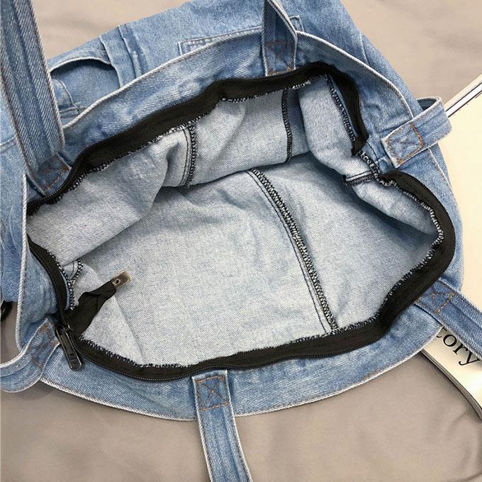 デニム 大容量 ショルダーバッグ トートバッグ メンズ レディース 男女
