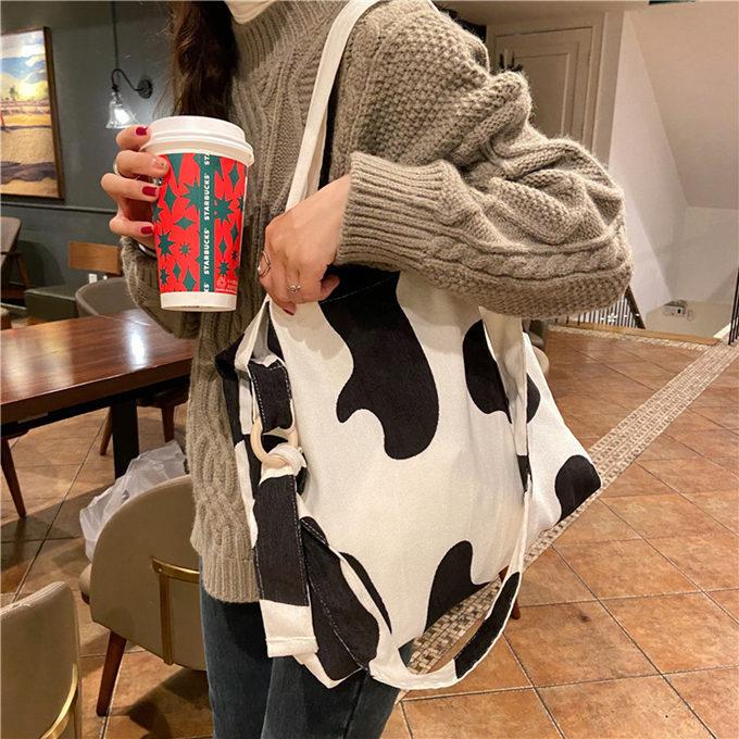 アニマル柄 ヒョウ柄 ゼブラ柄 牛柄 エコバッグ 薄手 トートバッグ