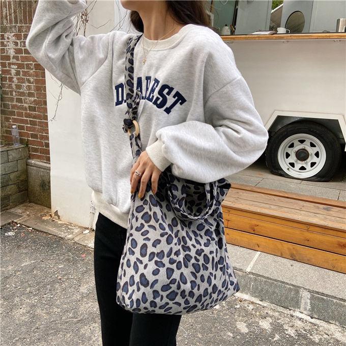 アニマル柄 ヒョウ柄 ゼブラ柄 牛柄 エコバッグ 薄手 トートバッグ