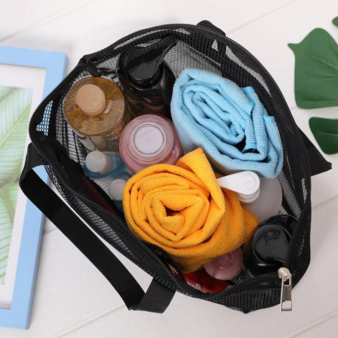メッシュ バッグ 収納バッグ 小物収納 バス用品 タオル ソープ プール 海辺 温泉 水泳 旅行 出張 小物 化粧品収納 サンダル 穴 マザーズバッグ カバン バッグ 軽 |  | 12