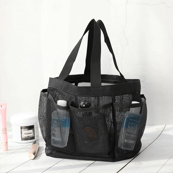 メッシュ バッグ 収納バッグ 小物収納 バス用品 タオル ソープ プール 海辺 温泉 水泳 旅行 出張 小物 化粧品収納 サンダル 穴 マザーズバッグ カバン バッグ 軽 |  | 05