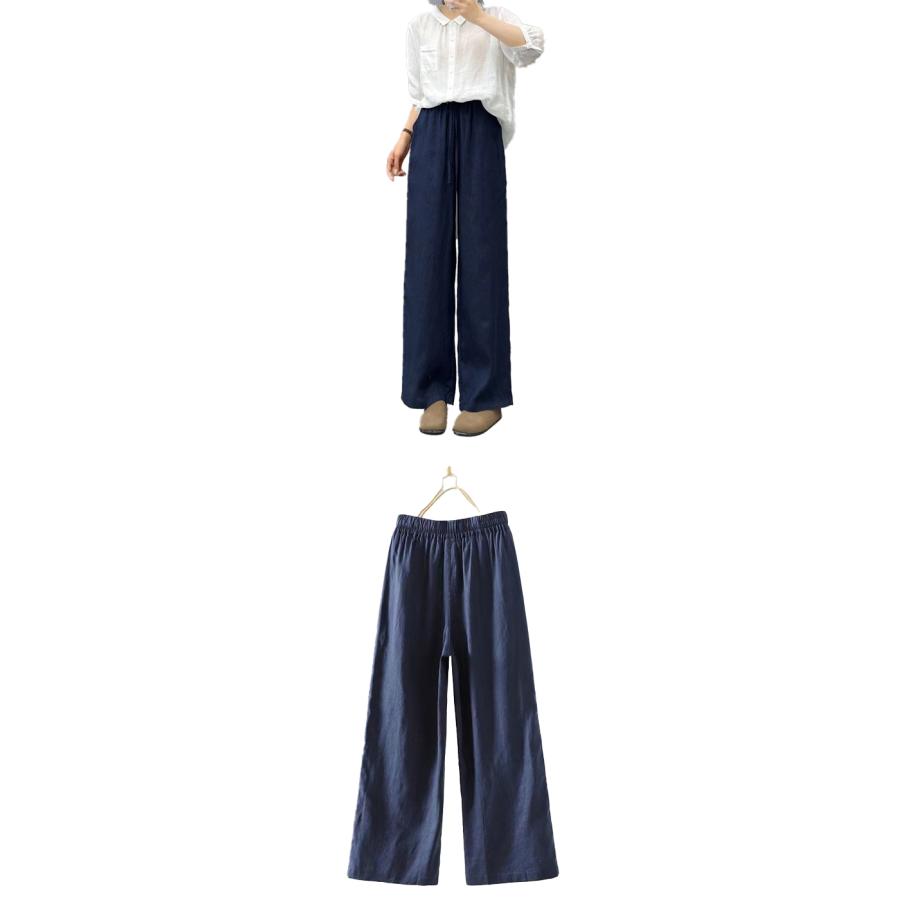 リネン100％ リネンパンツ 麻パンツ レディース M L XL 春 夏 涼感