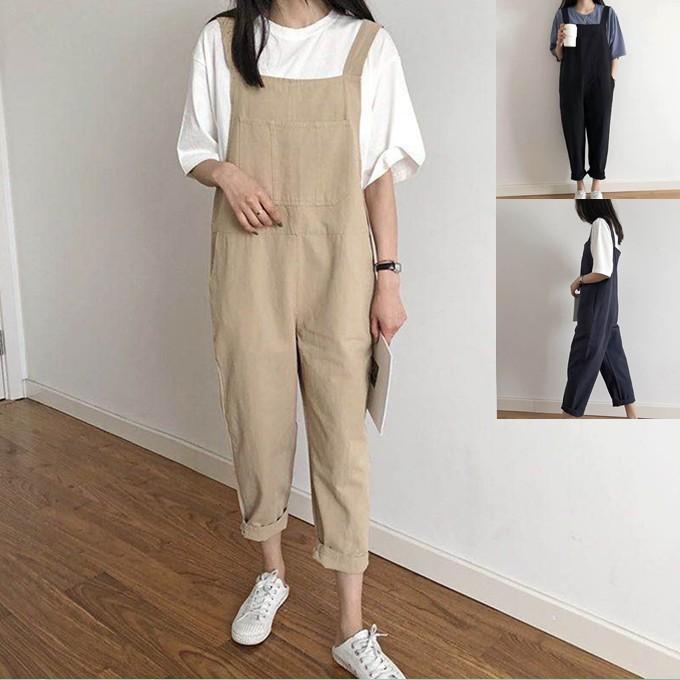 コットン サロペット ワーク 綿 ツイル オーバーオール オールインワン レディース テーパードパンツ ワイドパンツ ワンピース ガウチョパンツ 春 夏 秋 冬ブラ K361 Sakura ファッション 通販 Yahoo ショッピング