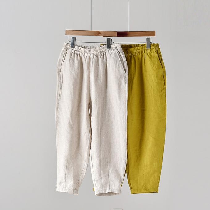 麻パンツ クロップドパンツ レディース 夏 7分丈 8分丈 リネン40 麻パンツ クロップドパンツ レディース 夏 7分丈 8分丈 リネン40