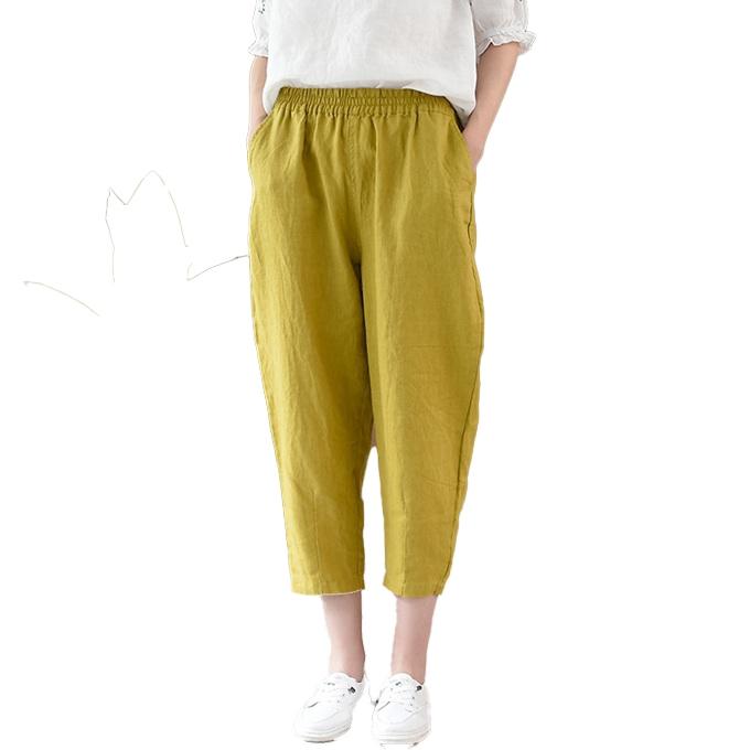麻パンツ クロップドパンツ レディース 夏 7分丈 8分丈 リネン40 麻パンツ クロップドパンツ レディース 夏 7分丈 8分丈 リネン40