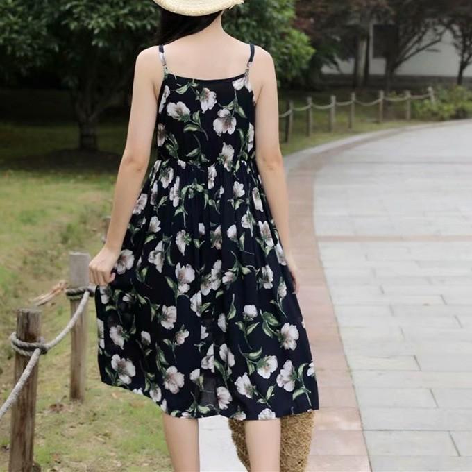 フラワー ワンピース プリント 花柄 フラワーキャミワンピース キャミチュニック ロングキャミ 膝丈 膝上丈 柔らか かわいい 春 夏 秋 レーヨン 可愛い レディー L174 Sakura ファッション 通販 Yahoo ショッピング