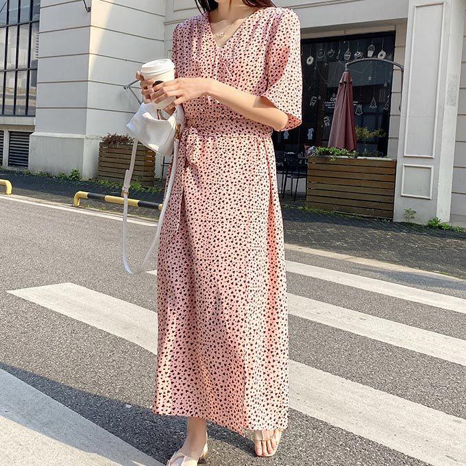 21 春夏新作 レディース ロングワンピース マキシ Aライン ワンピ ハート ラップ風 半袖 落ち感 ドレープ 2枚重ね ゆったりサイズ 柔らか さらさら フレアー L328 Sakura ファッション 通販 Yahoo ショッピング