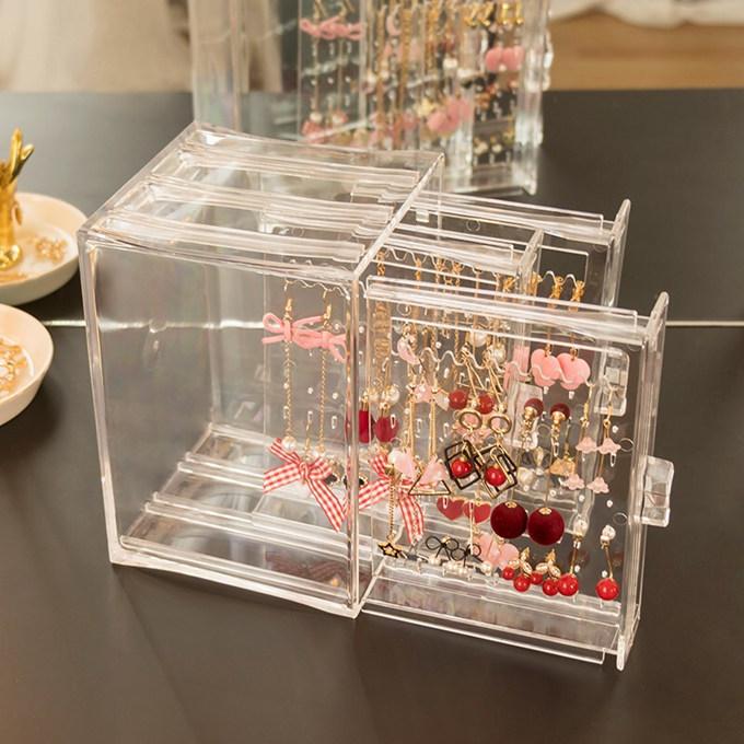 スライド ピアスケース ピアス 収納 アクリル 縦型 3列 引き出し ピアススタンド アクセサリー スタンド ピアス ネックレス 収納ボックス アクセサリーケース リ Ps10 Sakura ファッション 通販 Yahoo ショッピング