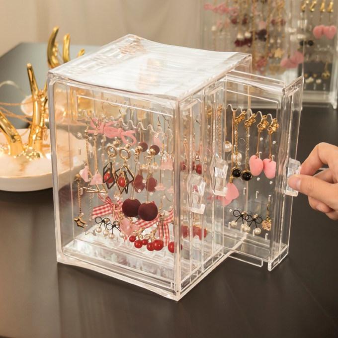 スライド ピアスケース ピアス 収納 アクリル 縦型 3列 引き出し ピアススタンド アクセサリー スタンド ピアス ネックレス 収納ボックス アクセサリーケース リ Ps10 Sakura ファッション 通販 Yahoo ショッピング
