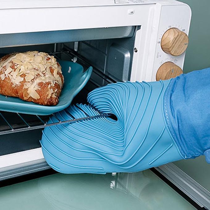 ミトン 鍋つかみ 料理グローブ オーブン ミット シリコン 中綿 厚手