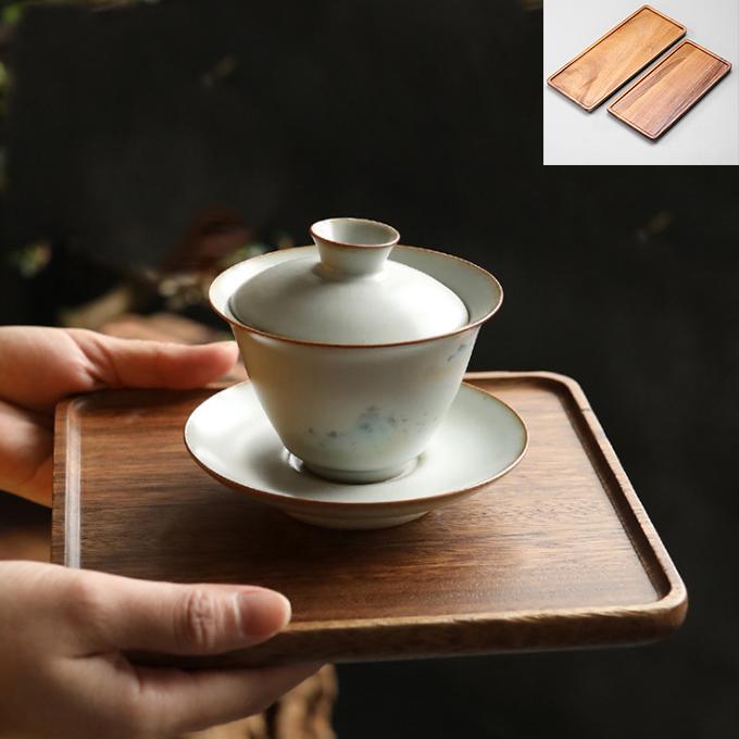 木製トレー お茶トレー カフェ コーヒー トレー キッチントレー 天然木