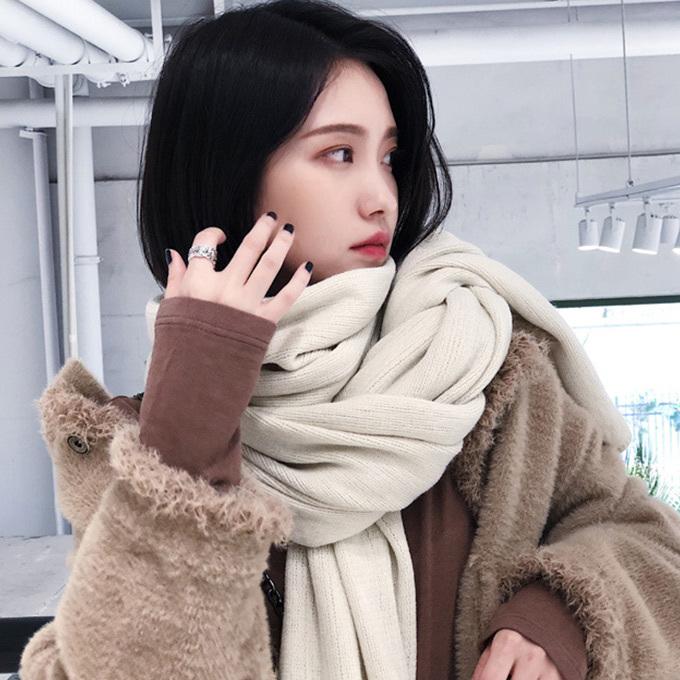 秋男女兼用 大判マフラー ビック マフラー ストール ロング 無地