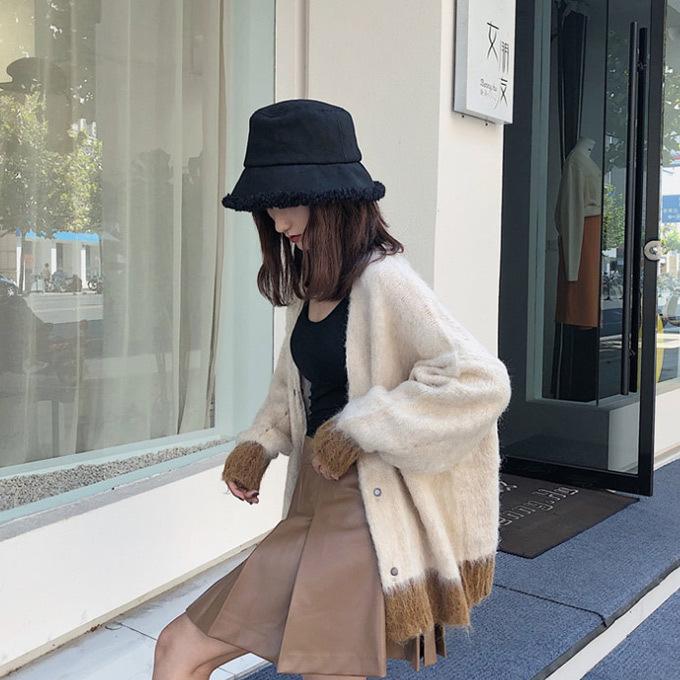 帽子 レディース 冬 バケットハット あったか帽子 ボアハット裏 ボア