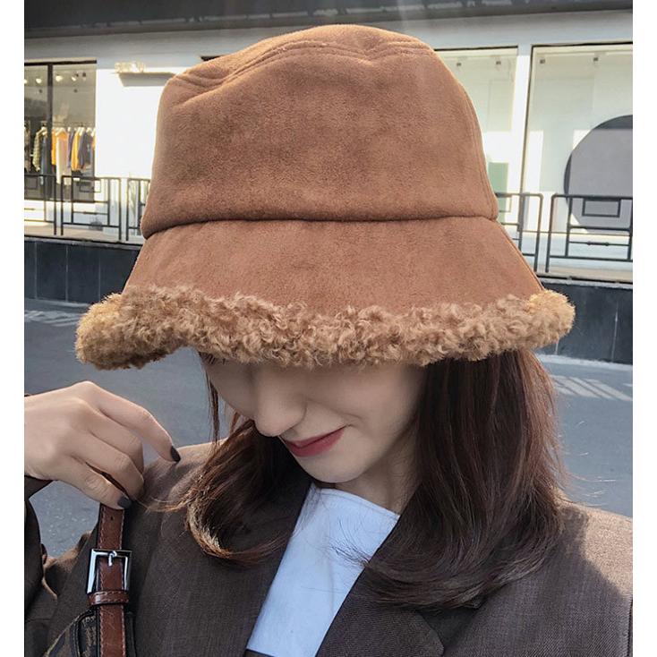 帽子 レディース 冬 バケットハット あったか帽子 ボアハット裏 ボア
