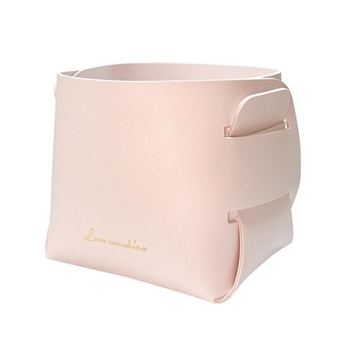 PU 合皮 フェイクレザー 組み立て 小収納 小ケース オシャレ 卓上