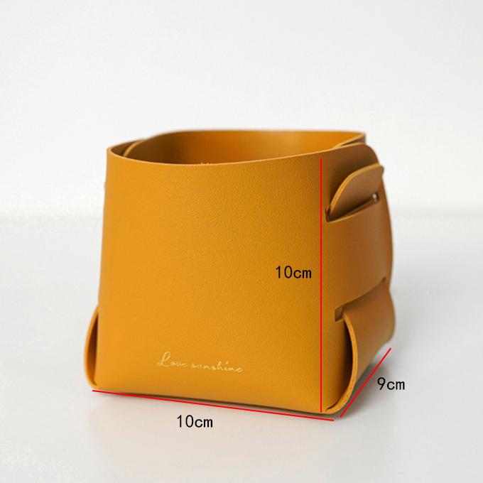 PU 合皮 フェイクレザー 組み立て 小収納 小ケース オシャレ 卓上