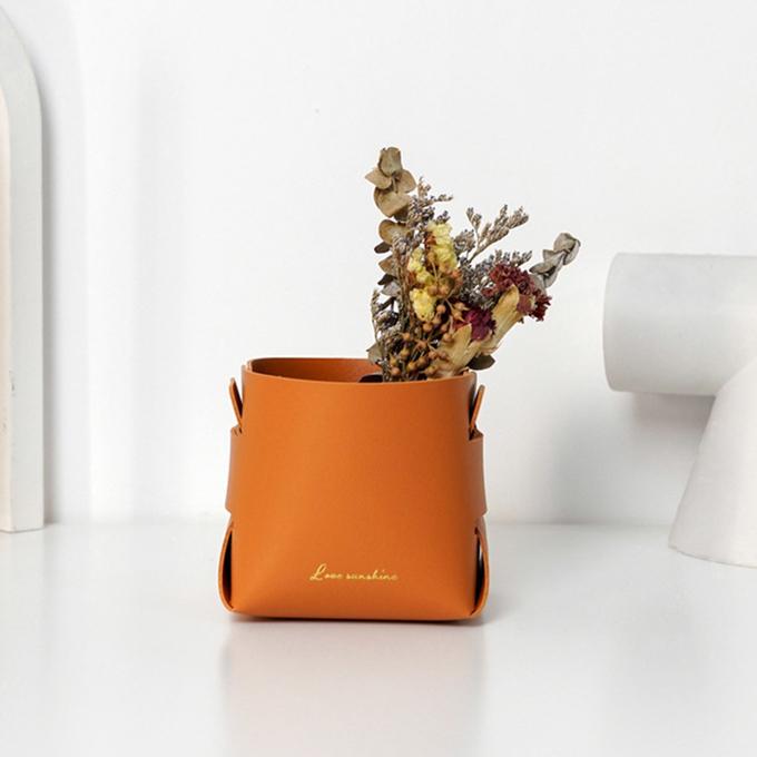 PU 合皮 フェイクレザー 組み立て 小収納 小ケース オシャレ 卓上