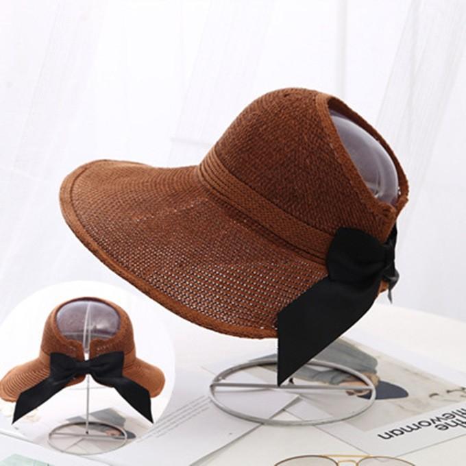サマーハット 帽子 麦わら リボン 日よけ サンバイザー ハット