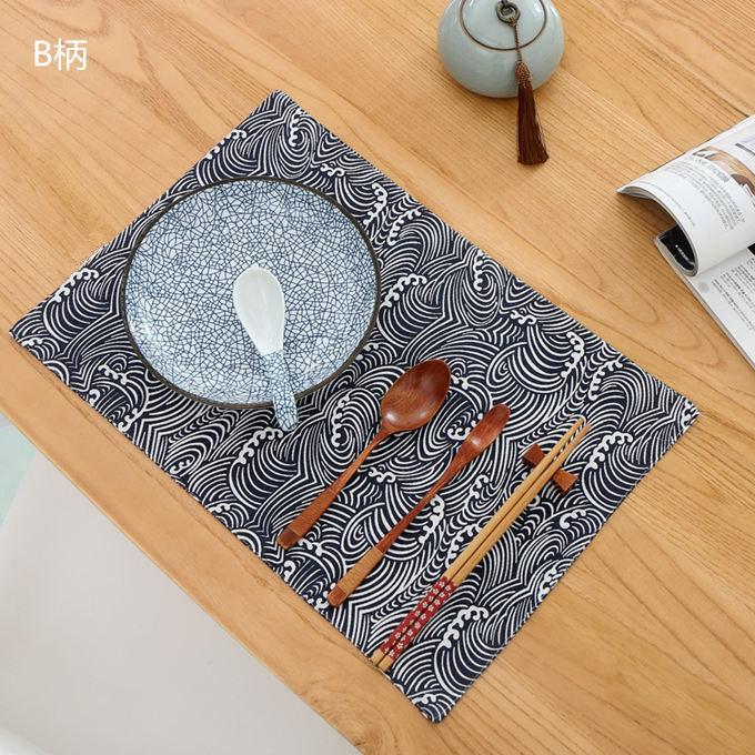45x30cm M 和風テイスト ランチョンマット 食卓マット キッチンマット