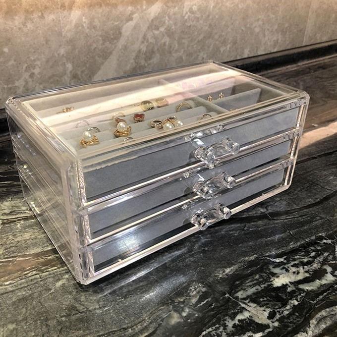 引き出し リングケース リング ピアス スライド 収納 アクリル 横型 3列 引き出し ピアススタンド アクセサリー スタンド ピアス ネックレス 収納ボックス アク Ps33 Sakura ファッション 通販 Yahoo ショッピング