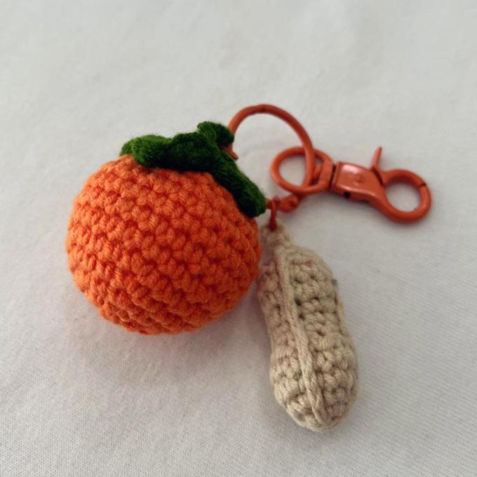 バッグチャーム ファーチャーム バッグ 編み ニット 毛糸 アクセサリー