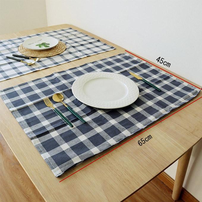 キッチンクロス ランチョン 2XL 2枚セット 綿100％ XXL 65x45cm