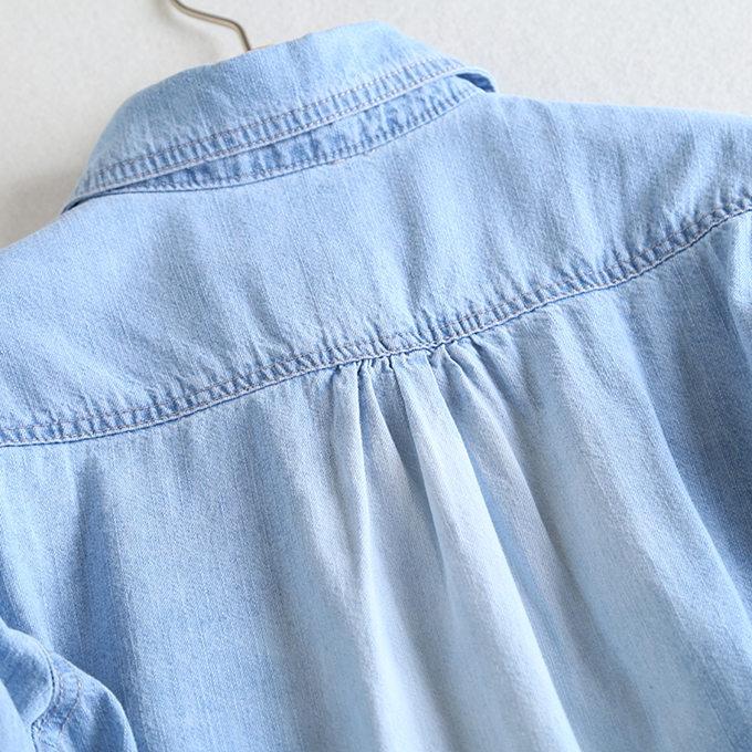 デニムシャツ ダンガリー レディース S M L XL 2XL 3XL ウエスタン