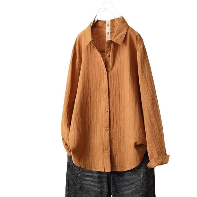 ダブルガーゼ シャツ 綿シャツ レディース 綿 ブラウス 長袖 2 ダブルガーゼ シャツ 綿シャツ レディース 綿 ブラウス 長袖 2