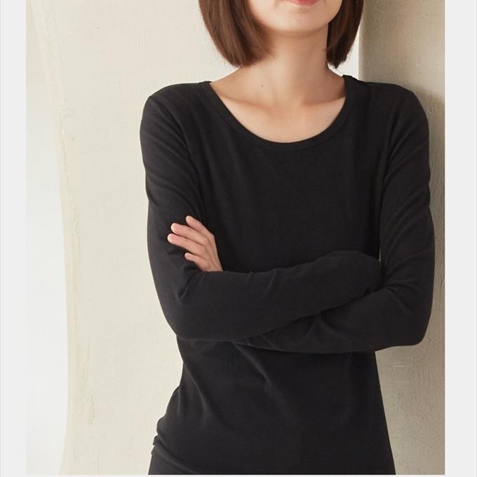 ロンt レディース 長袖tシャツ 長綿ミックス 長T ストレッチ のびのび