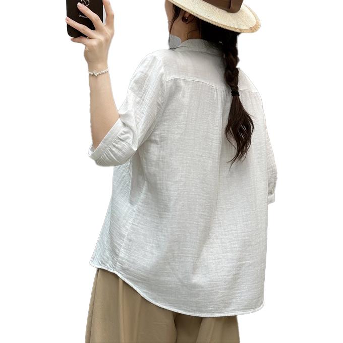 店頭引き取り限定】レディース ダブルガーゼシャツ 箱まとめ売り 77枚 