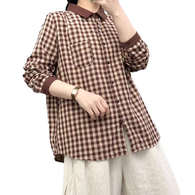 現行タグ✨45R ダブルガーゼシャツ ワンポイントR刺繍 2サイズ