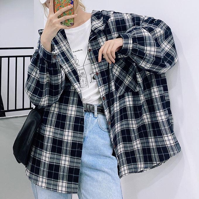 秋物新作 レディース チェック シャツパーカーフード オーバーサイズビックシャツ 羽織 タータンチェック 起毛 ロングシャツ ビッグシルエット アウター ボ S642 Sakura ファッション 通販 Yahoo ショッピング
