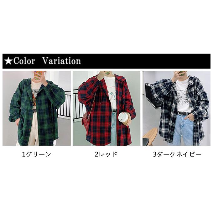 秋物新作 レディース チェック シャツパーカーフード オーバーサイズビックシャツ 羽織 タータンチェック 起毛 ロングシャツ ビッグシルエット アウター ボ S642 Sakura ファッション 通販 Yahoo ショッピング